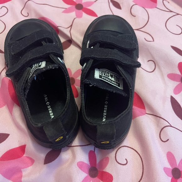 Chuck Taylor Converse All Stars Velcro All Black - Picture 3 of 6